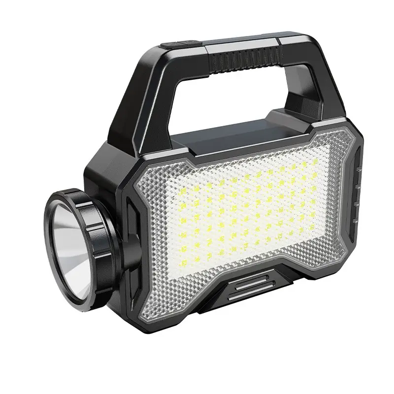 Portable Cross-Border Solar Flashlight with LED Light & USB Charging