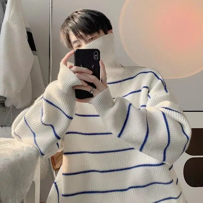 Winter Turtleneck Sweater for Men Women Brown Bear Print — feature 26