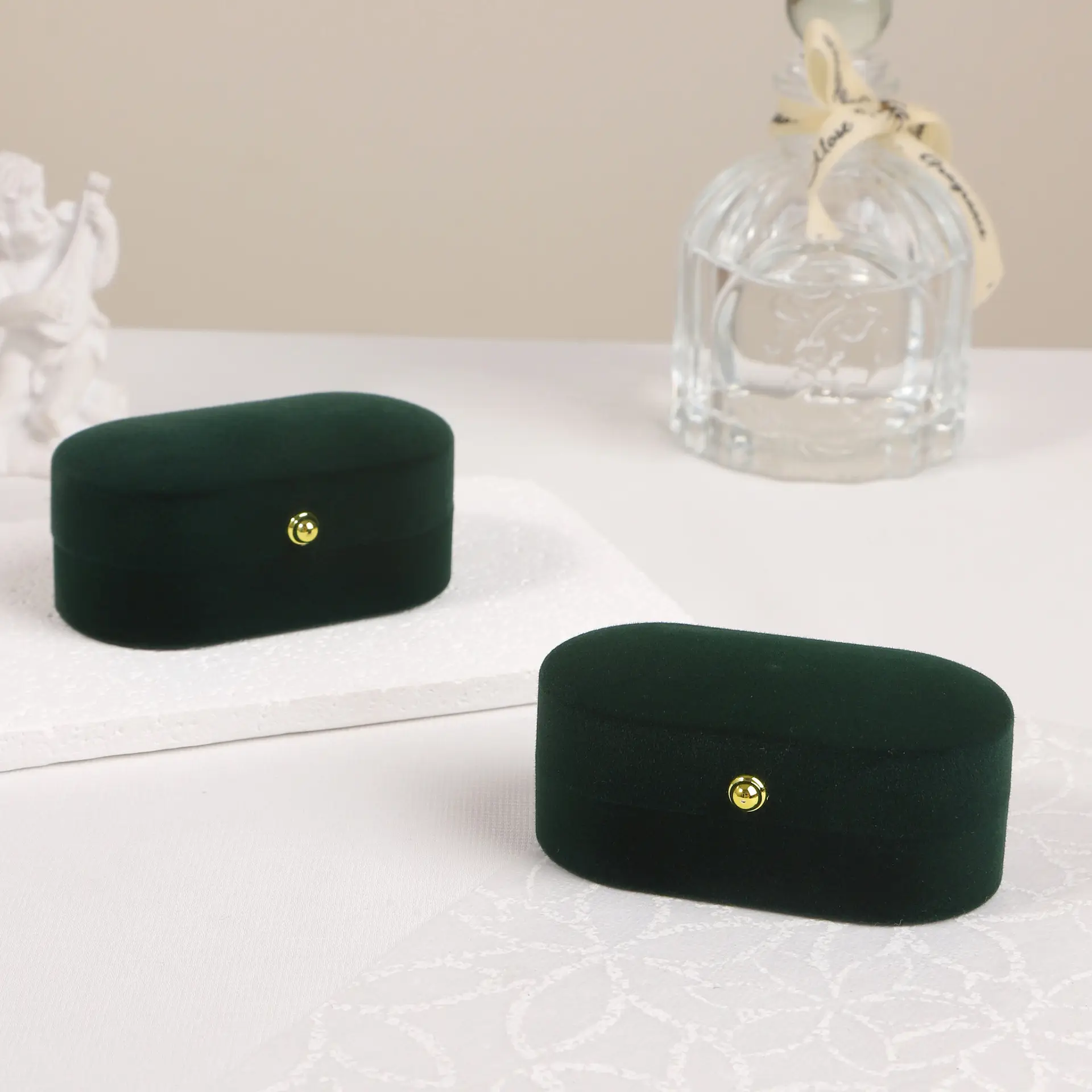 Dark Green Pearl Earrings 4mm Natural Freshwater Pearl — feature 10