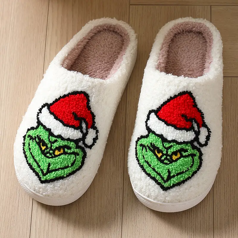 New comfortable home cute cartoon Greenwich Winter cotton slippers men and women couple warm cotton slippers