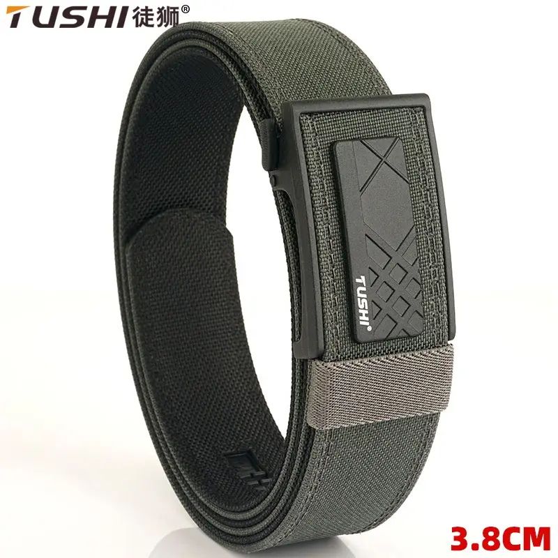 Men's Black Tactical Belt 3.8" Automatic Buckle - Image 7