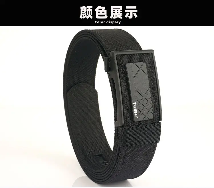 Men's Black Tactical Belt 3.8" Automatic Buckle — feature 16