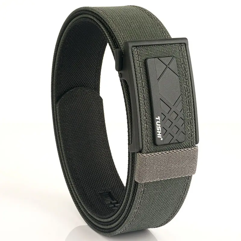 Men's Black Tactical Belt 3.8" Automatic Buckle - Image 5