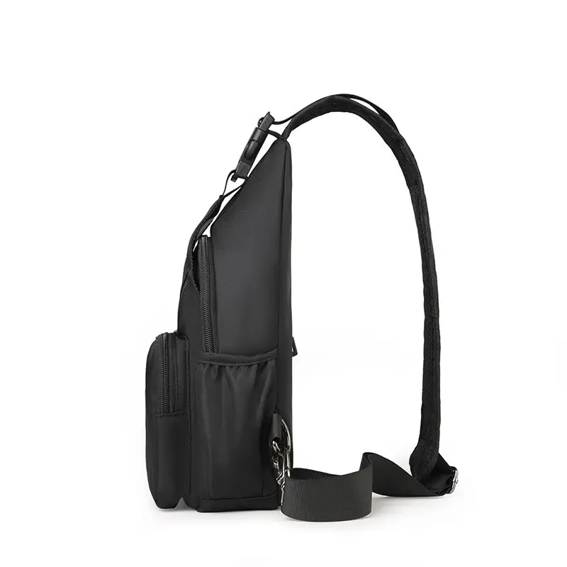 Men's Black Crossbody Shoulder Bag for Commute Business Casual Messenger - Image 6