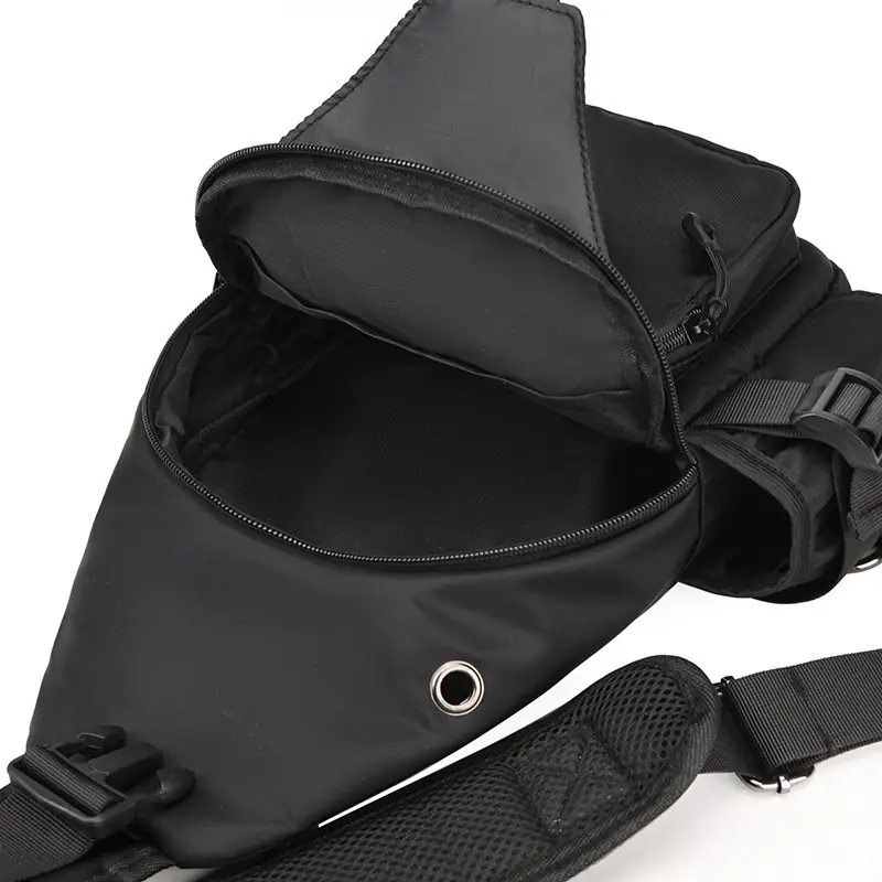 Men's Black Crossbody Shoulder Bag for Commute Business Casual Messenger - Image 7