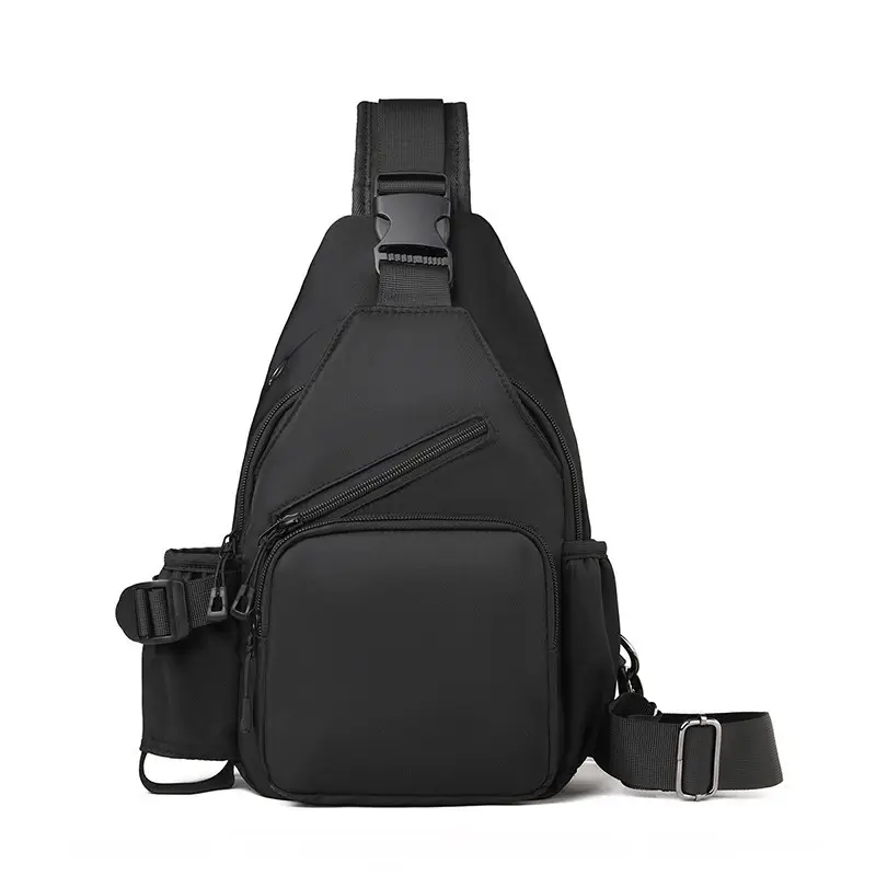 Men's Black Crossbody Shoulder Bag for Commute Business Casual Messenger - Image 8