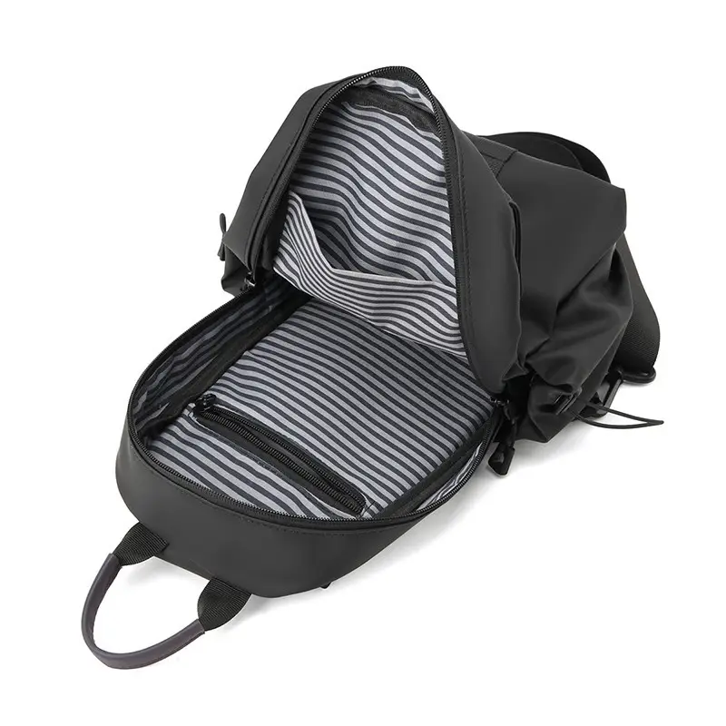 Men's Black Crossbody Shoulder Bag for Commute Business Casual Messenger — feature 15