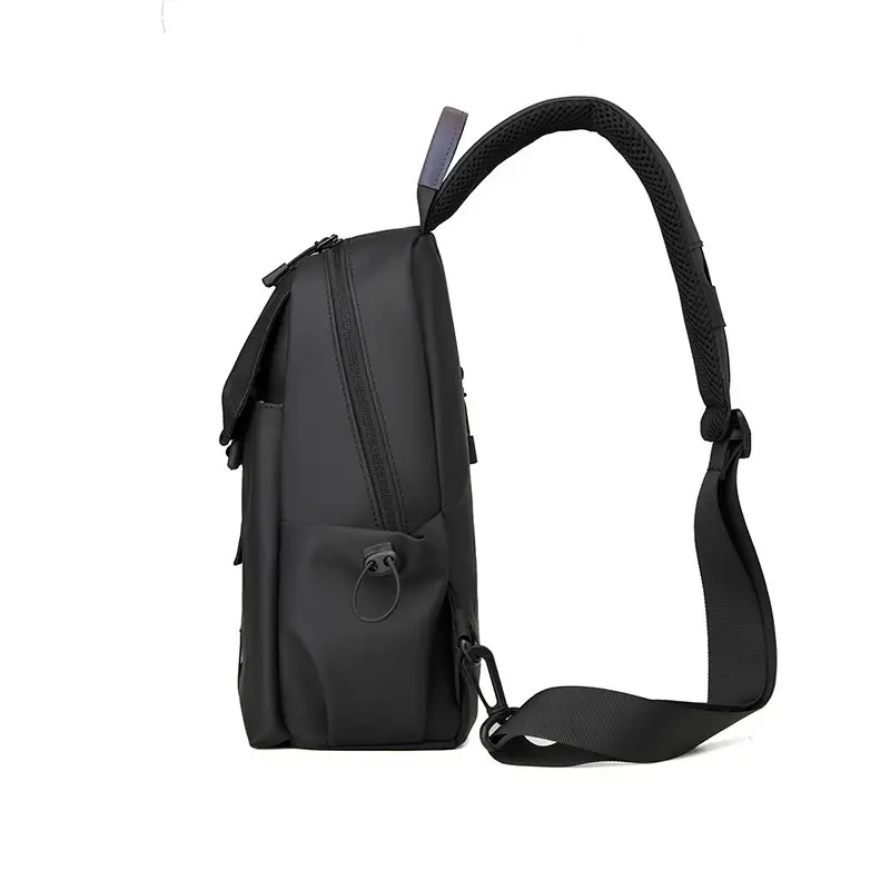 Men's Black Crossbody Shoulder Bag for Commute Business Casual Messenger — feature 16