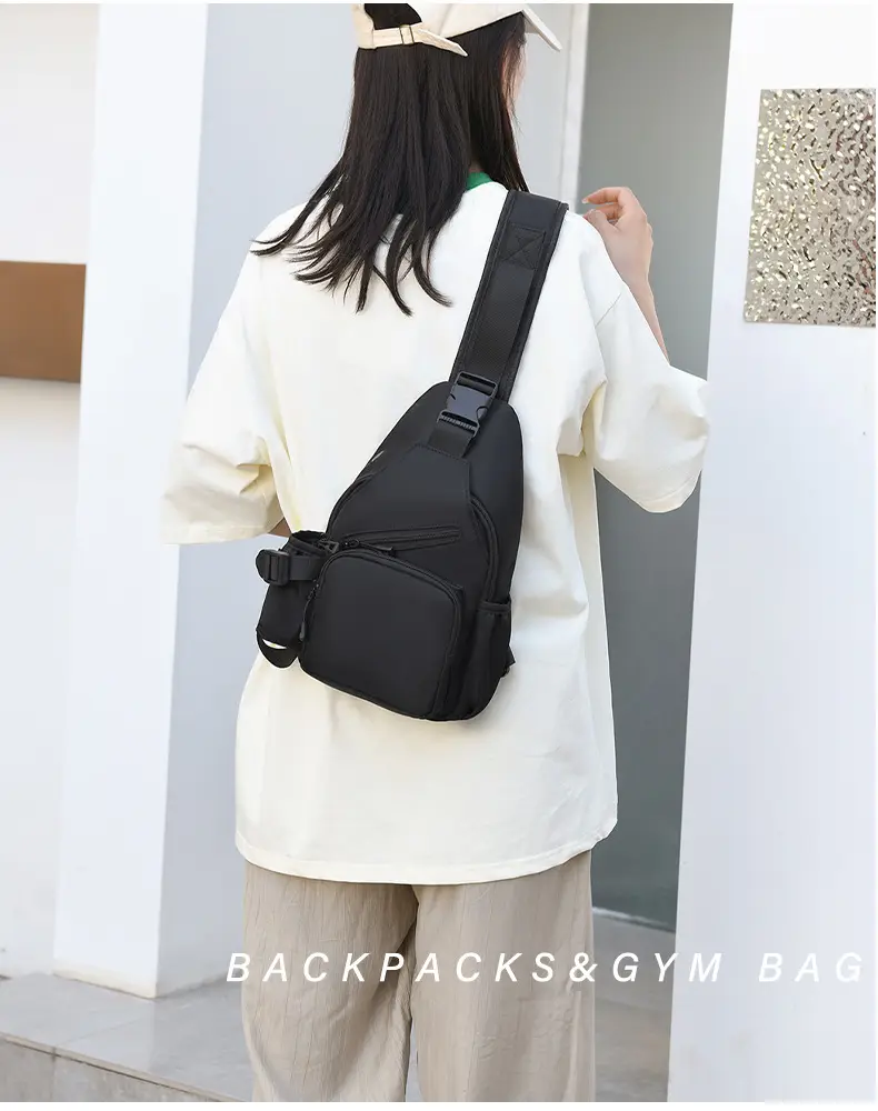 Men's Black Crossbody Shoulder Bag for Commute Business Casual Messenger — feature 19