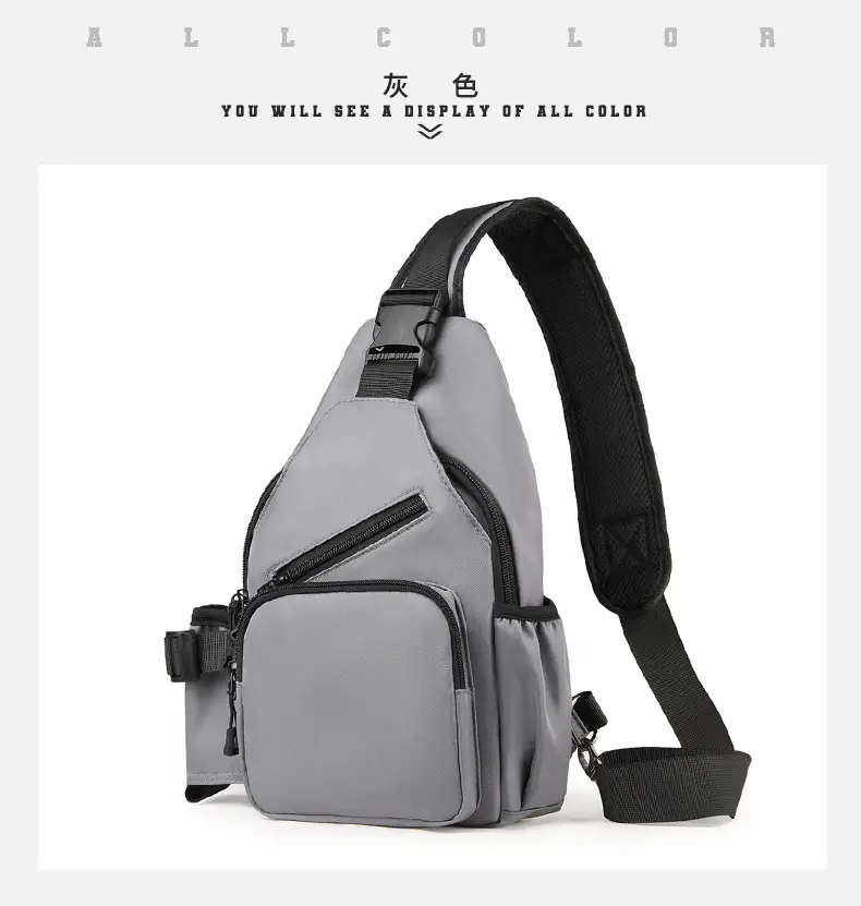Men's Black Crossbody Shoulder Bag for Commute Business Casual Messenger - Image 3