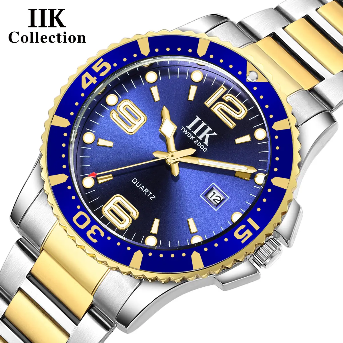 IIK Green Quartz Watch for Men Waterproof Ring Watch - Image 7