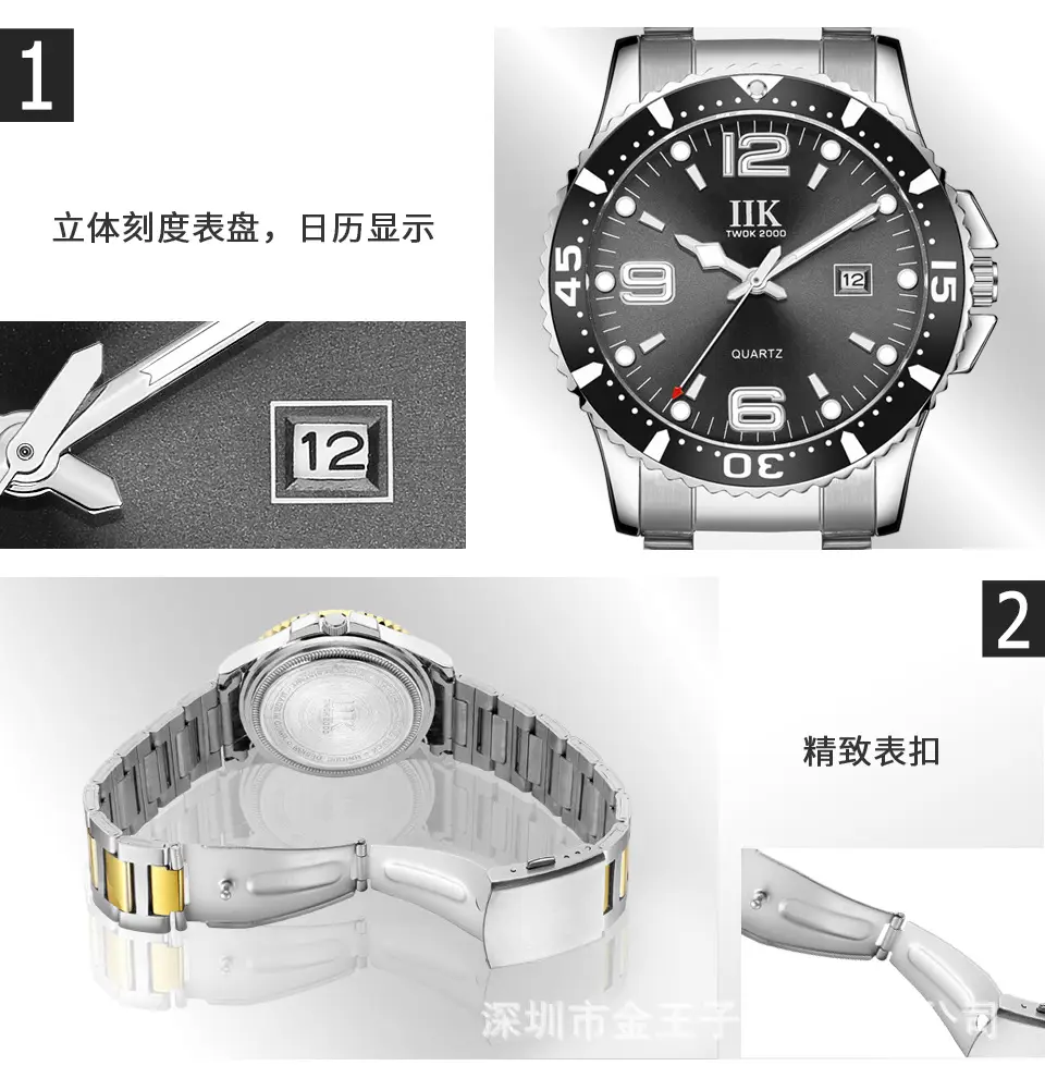 IIK Green Quartz Watch for Men Waterproof Ring Watch — feature 6