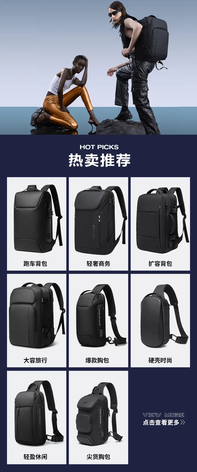 Green Large Capacity Korean Style Computer Backpack for Men Women — feature 1