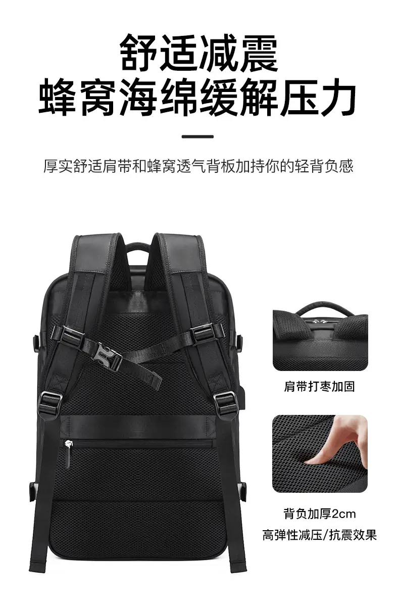 Green Large Capacity Korean Style Computer Backpack for Men Women — feature 11