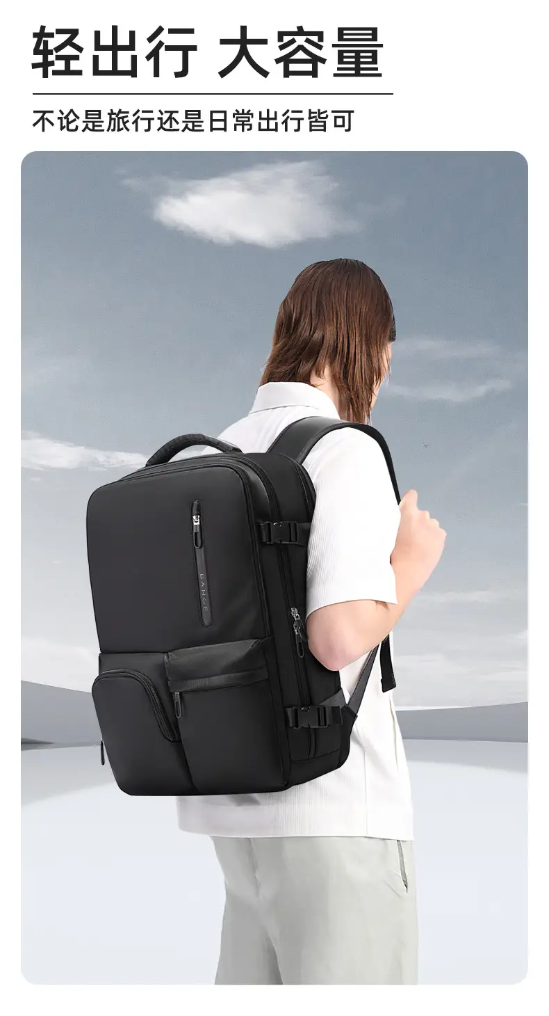Green Large Capacity Korean Style Computer Backpack for Men Women — feature 5