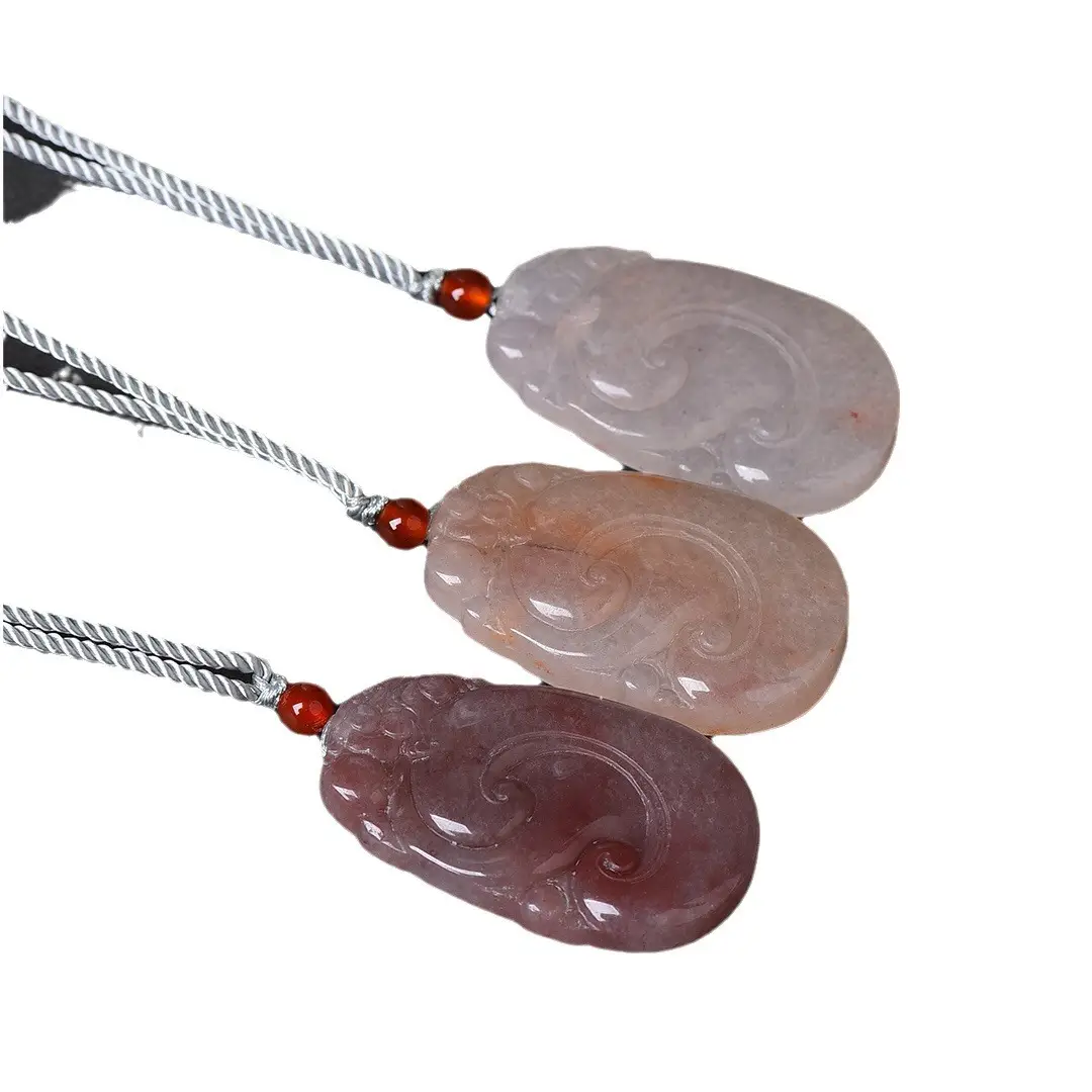 Exquisite Gold & Jade Good Luck Necklace Set - Image 6