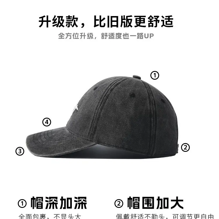 Women's Korean Style Black Peak Cap with Face Mask - Image 9