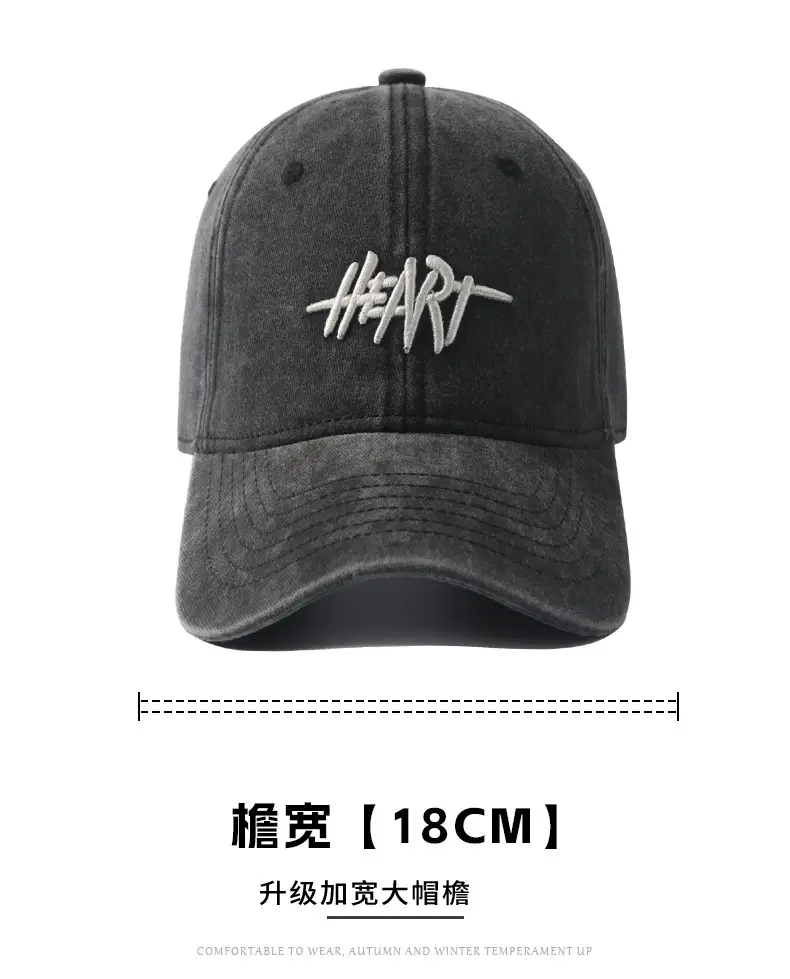 Women's Korean Style Black Peak Cap with Face Mask — feature 13