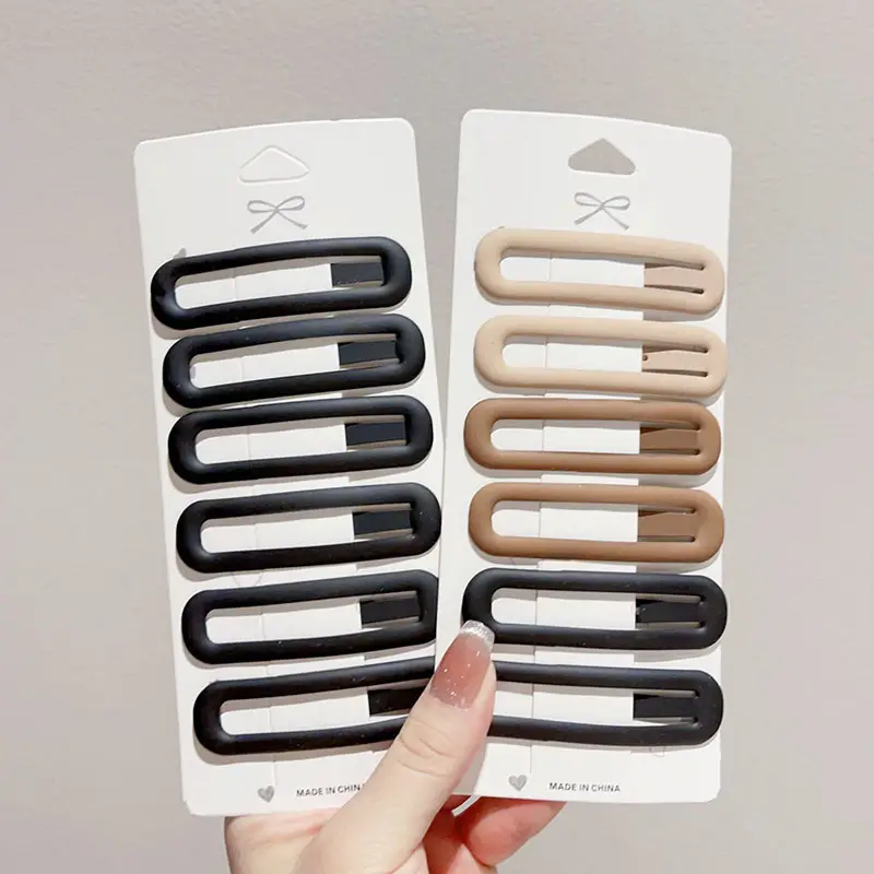 Large Autumn Winter Milk Brown Fringed Hair Clips Set - Image 19