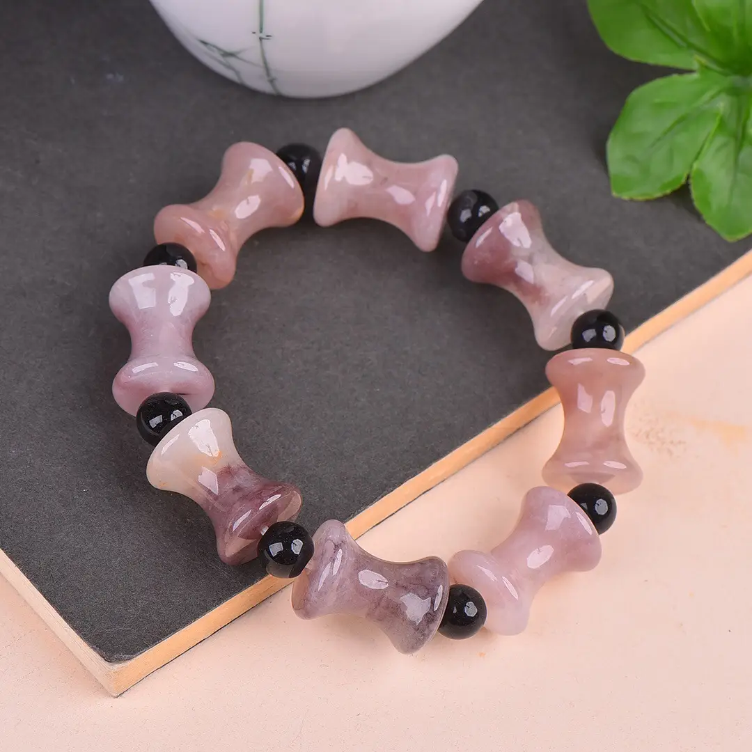 Gold Jade Bamboo Bracelet for Women - Image 3