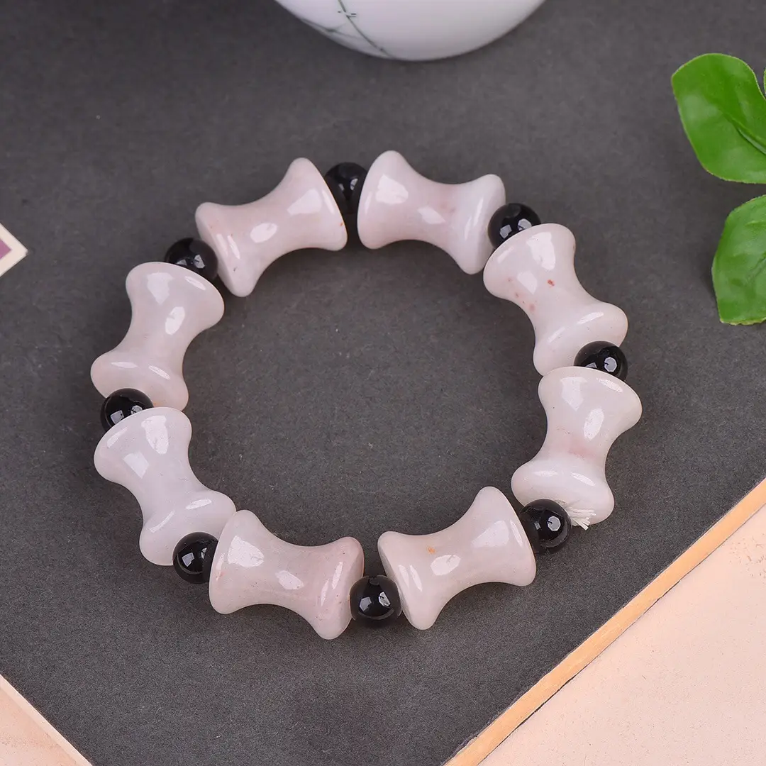 Gold Jade Bamboo Bracelet for Women - Image 4