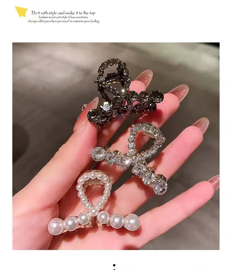 Pearl Hair Clip Small Female Hairpin 4.2x2.6cm — feature 10