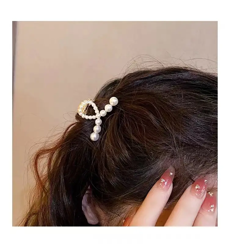Pearl Hair Clip Small Female Hairpin 4.2x2.6cm — feature 19