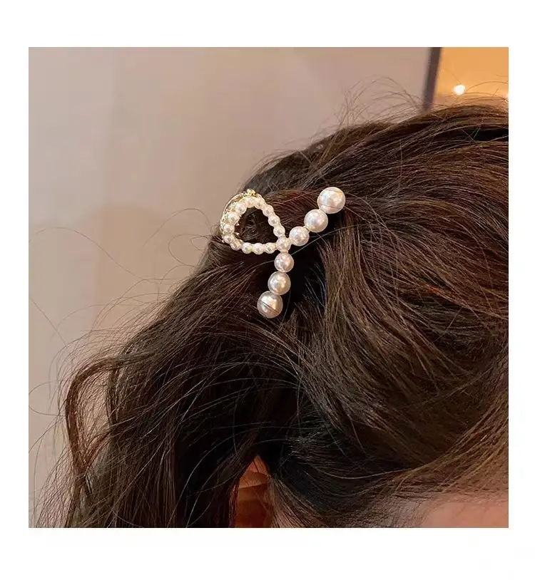 Pearl Hair Clip Small Female Hairpin 4.2x2.6cm — feature 21