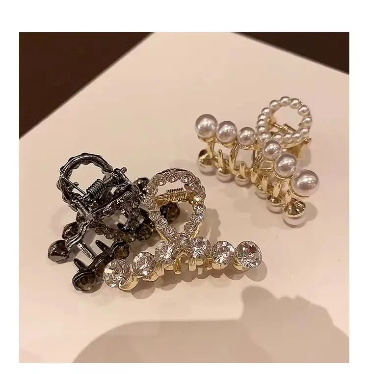 Pearl Hair Clip Small Female Hairpin 4.2x2.6cm — feature 31