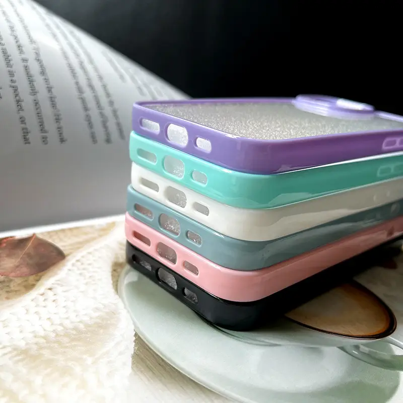 Transparent Apple 17" Mobile Phone Case with Glue Cream — feature 12