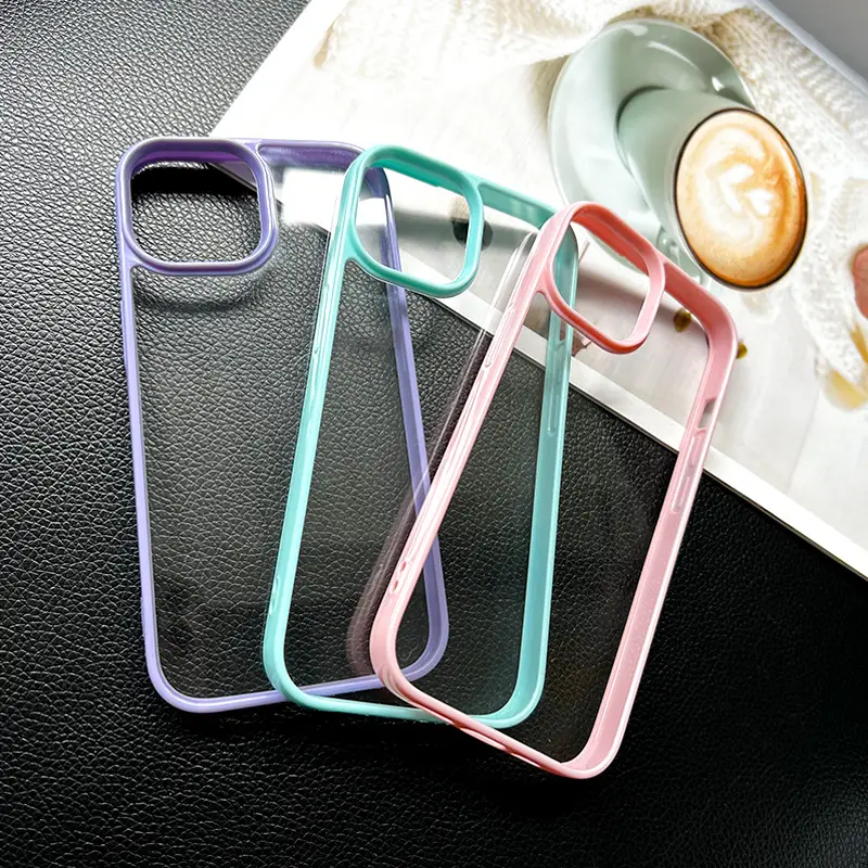 Transparent Apple 17" Mobile Phone Case with Glue Cream — feature 2