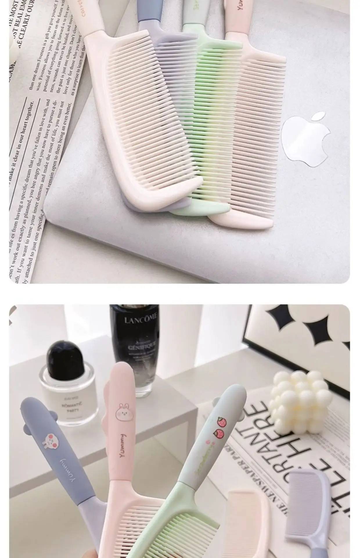 Women's White Hair Comb 4.6cm Long Straight Hair Tool — feature 11