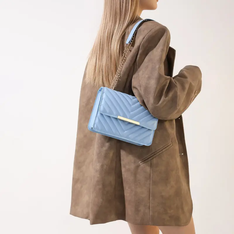 2023 Women's Mint Quilted Shoulder Messenger Bag - Image 13