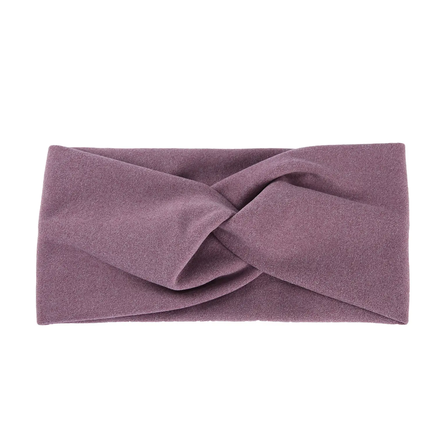 Women's Beige Wool Headband with Wide Edge Design - Image 12