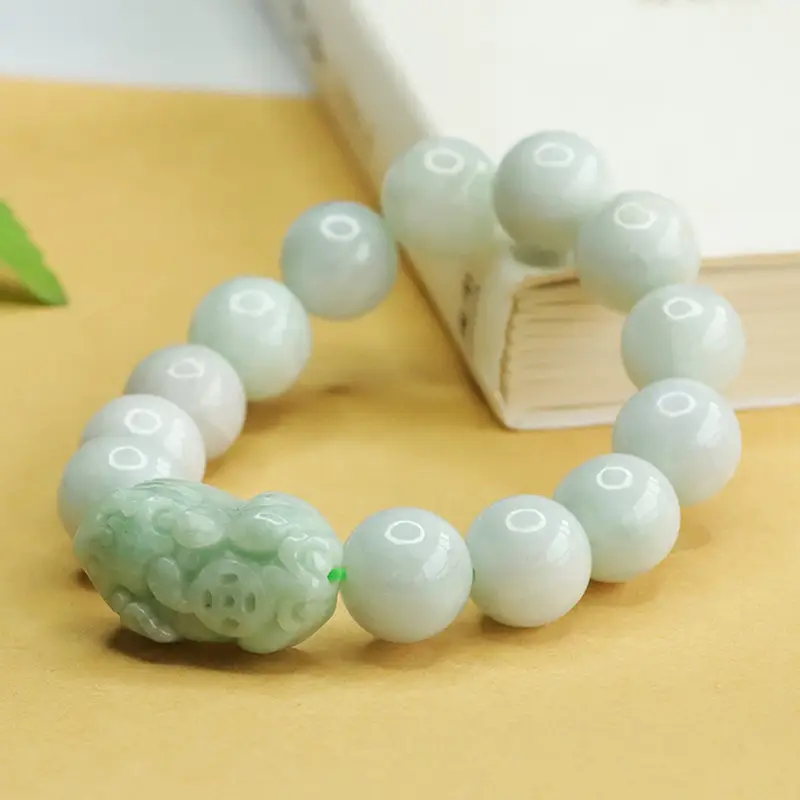 Natural Jade Pixiu Bracelet Old Mine Grade - Image 3