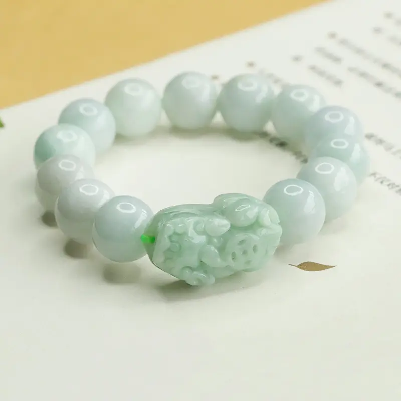 Natural Jade Pixiu Bracelet Old Mine Grade - Image 4
