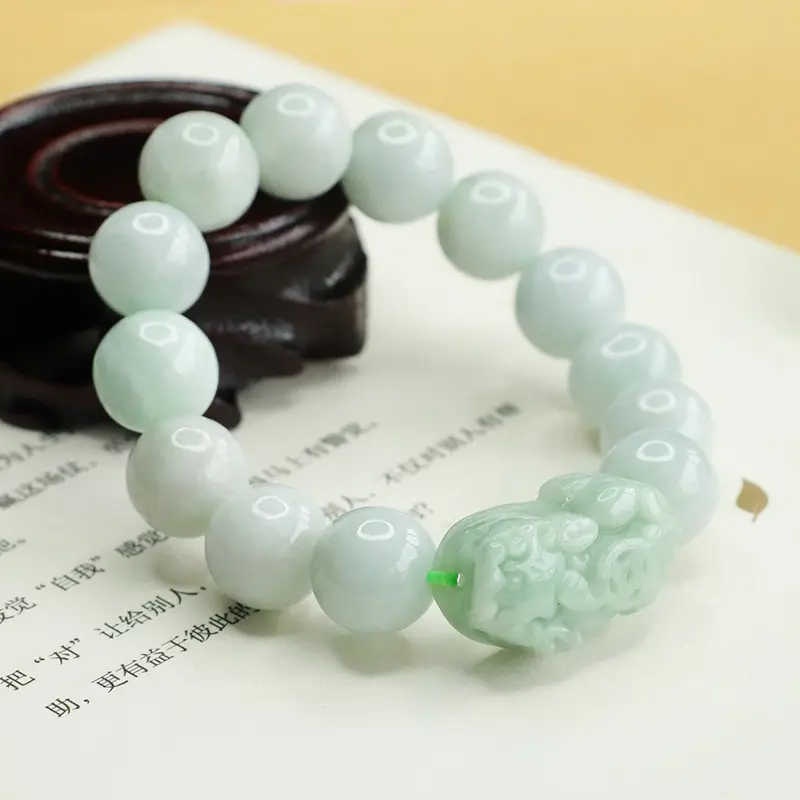 Natural Jade Pixiu Bracelet Old Mine Grade — feature 11