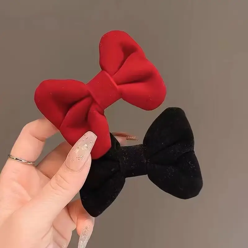 Black Velvet Bow Hairpin for Girls — feature 22