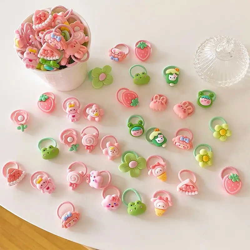 Pink Cartoon Baby Hair Bands Set of 2 - Image 19