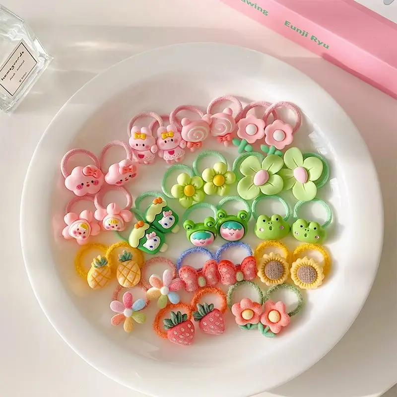 Pink Cartoon Baby Hair Bands Set of 2 - Image 20