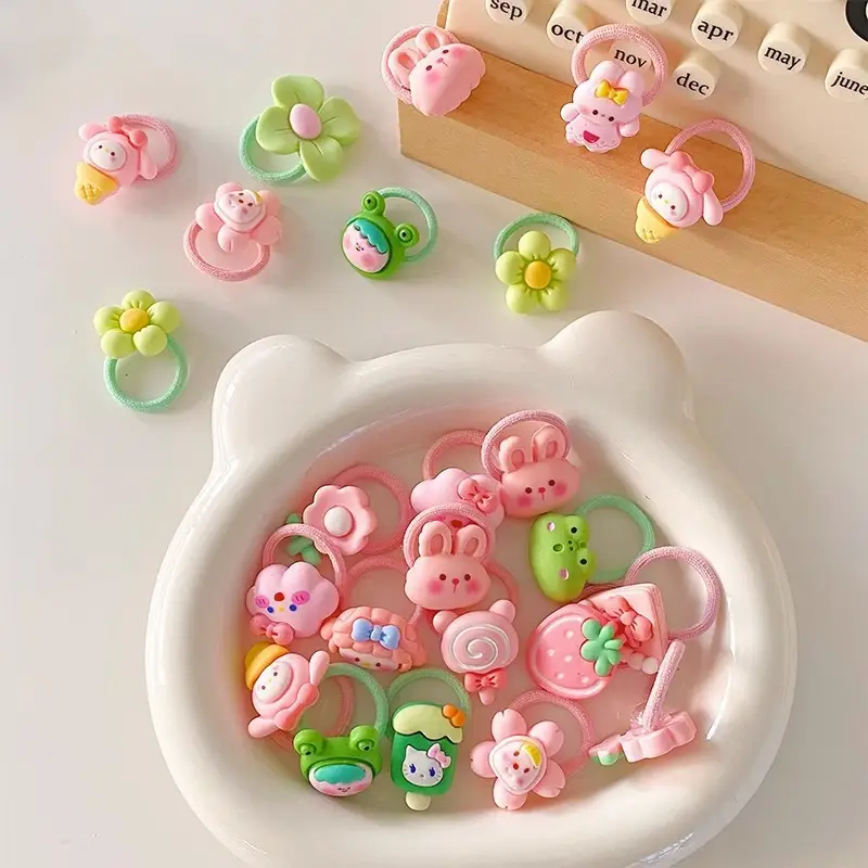 Pink Cartoon Baby Hair Bands Set of 2 — feature 5