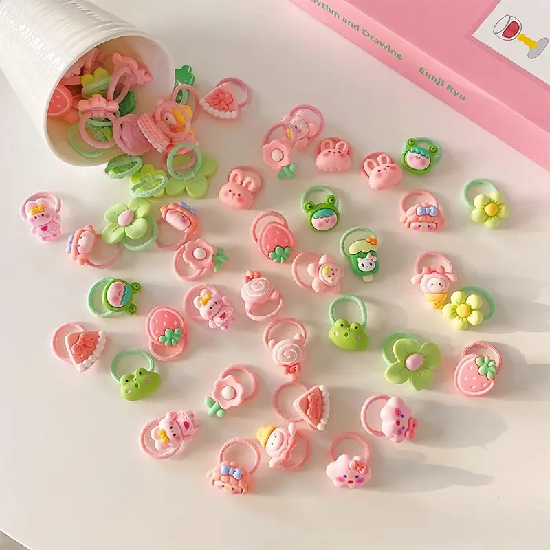 Pink Cartoon Baby Hair Bands Set of 2 — feature 7