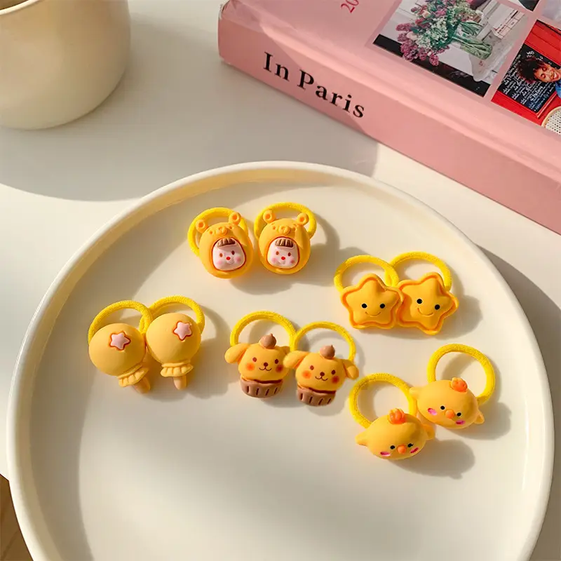 Pink Cartoon Baby Hair Bands Set of 2 - Image 5