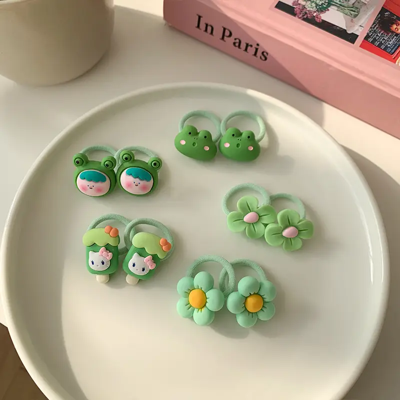 Pink Cartoon Baby Hair Bands Set of 2 - Image 8