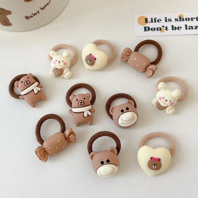 Pink Cartoon Baby Hair Bands Set of 2 - Image 9
