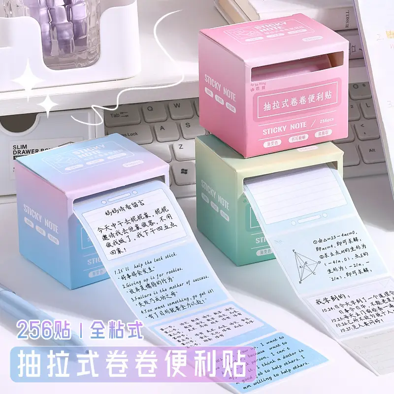 Kaba Bear Pull-Out Sticky Notes with High Appearance and Wrong Question Sticky Notes for Students with Fully Sticky Index Label Stickers