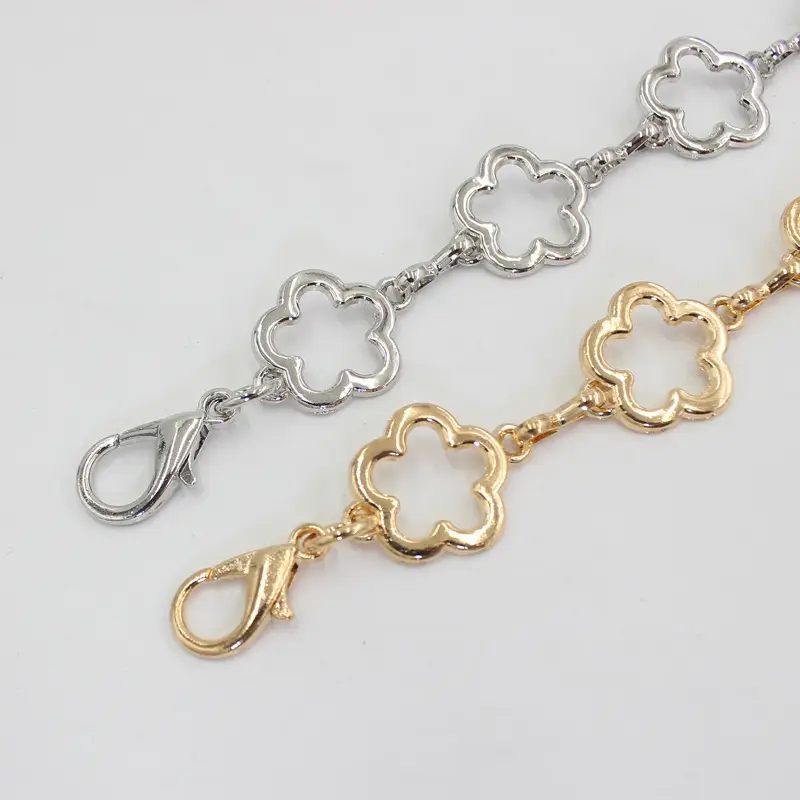 Gold Hollow Flower Waist Chain for Women
