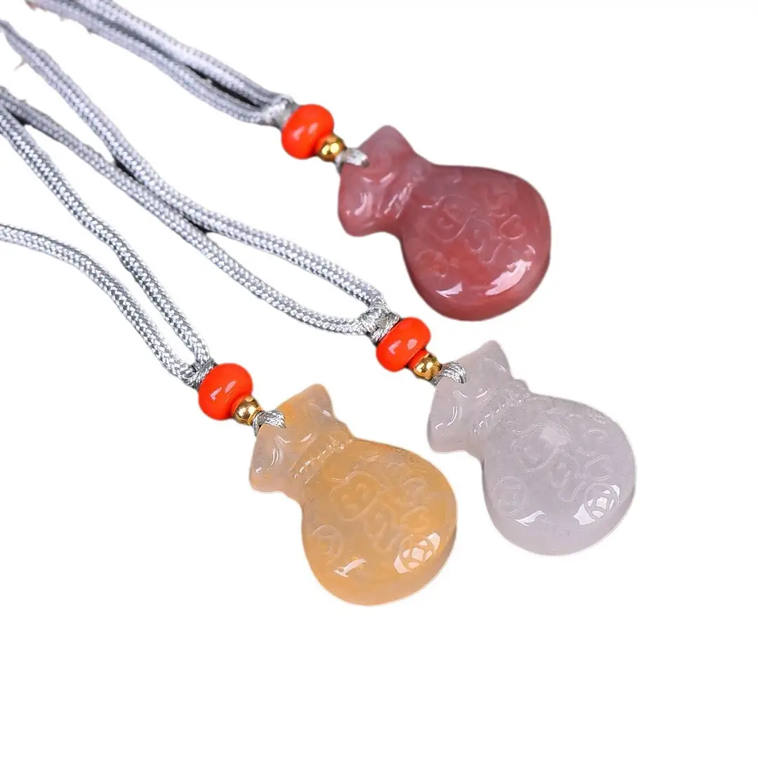 Jade Lucky Bag Necklace Set of 3 Colors - Image 5
