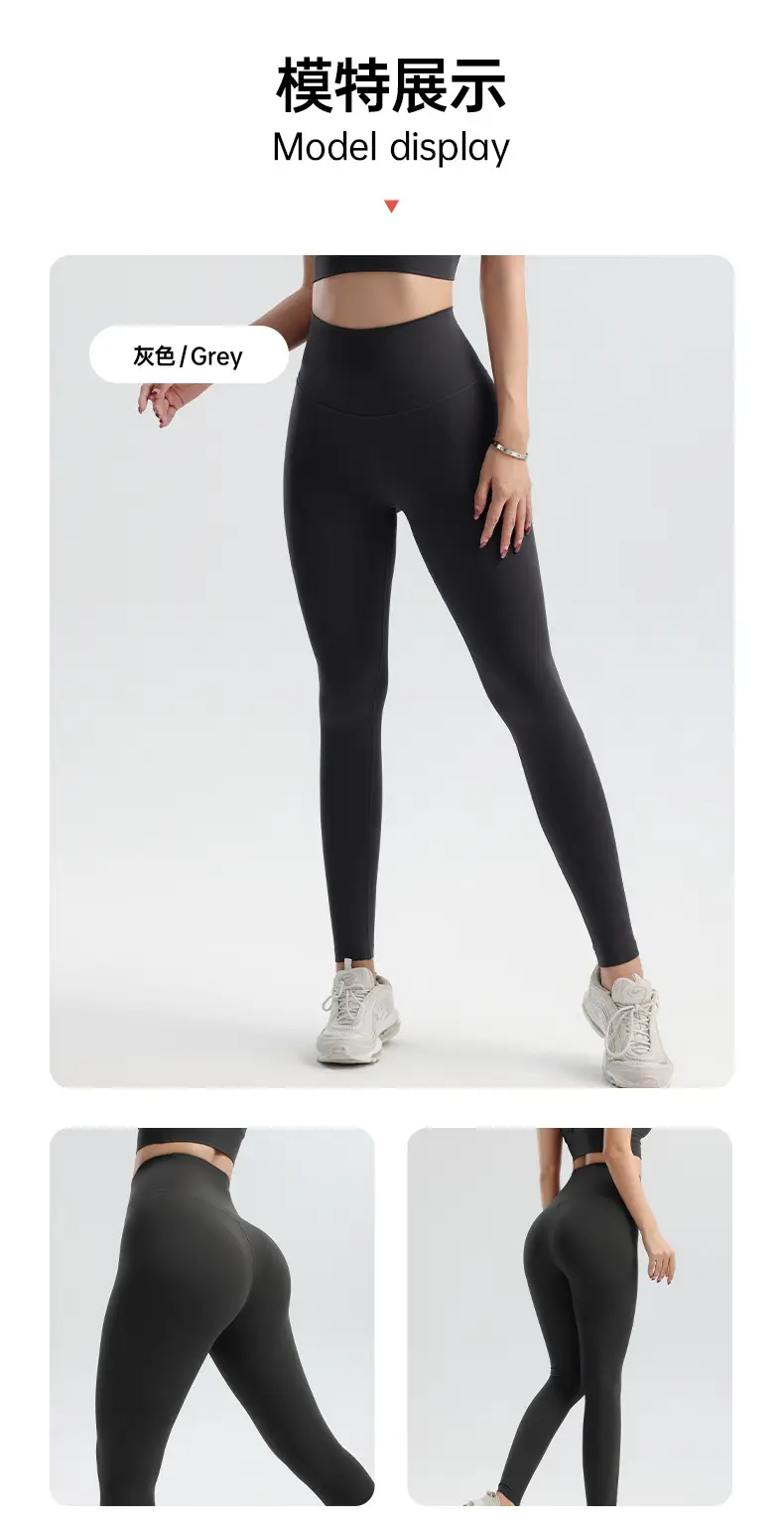 Black High Waist Yoga Pants for Women European American Fit — feature 16