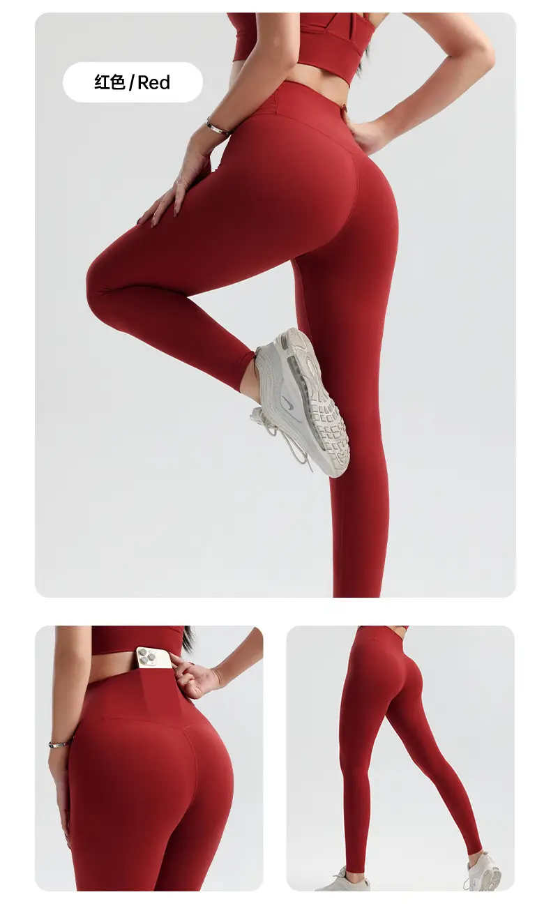 Black High Waist Yoga Pants for Women European American Fit — feature 17